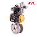 cast iron  dn25 flange pneumatic UItra thin ball valve